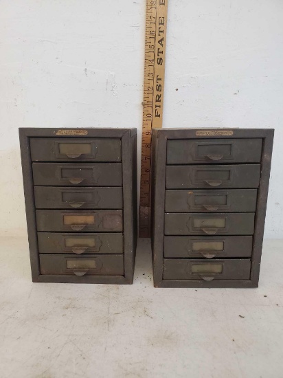 2 6 Drawer Cabinet 9" height