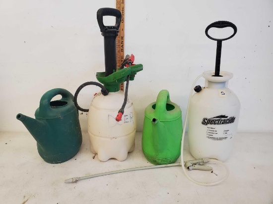 Chapin Spectracide Surespray Select Spray, 2 green plastic watering can, lawn and garden sprayer