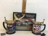 THE Winner?s circle #3 DALE EARNHARDT FRANKLIN MINT STEIN TANKARD RCR NASCAR RETRO