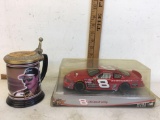Franklin Mint Dale Earnhardt Collector Tankard The Bass Pro Shop Car and car winner circle