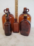 Amber Glass Liquid Bottle set
