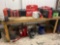 7x2 wood tool bench with vice all tools NOT included