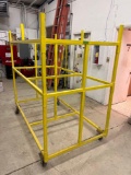 4x6 rack for storing materials and parts on wheels