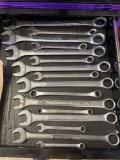 16 total standard wrenches Craftsman Truecraft plus 5/8s to 2inch wrenches
