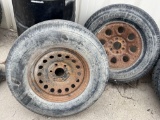 6 bolt trailer rims and new tires 265/70r17