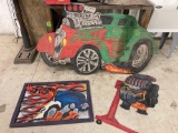 Muscle Car Art wood cut and painted