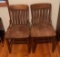 4 vintage chairs - sturdy