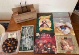 Hallmark collecting books, longaberger lid and more