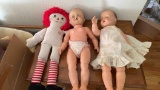 vintage dolls and Raggedy Ann doll
