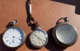 Elgin pocket watch and 2 other pocket watch items