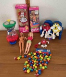 vintage barbies and m&ms