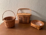 Longaberger wood crafts Baskets