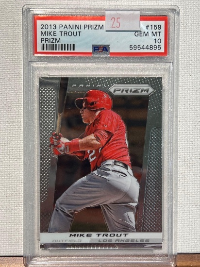 2013 PANINI PRIZM MIKE TROUT PRIZM PSA 10