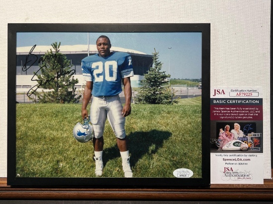 Barry Sanders Autographed Photo with JSA COA