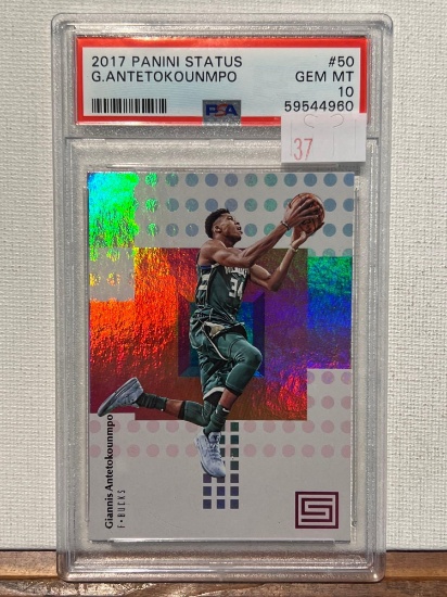 2017 PANINI STATUS G.ANTETOKOUMPO PSA 10