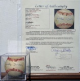 Mickey Mantle Autographed baseball with PSA COA