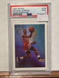 1990 HOOPS MICHAEL JORDAN TEAM CHECKLIST PSA 9