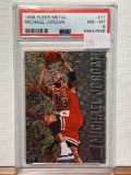 1996 FLEER METAL MICHAEL JORDAN PSA 8