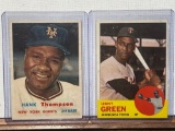 1963 Topps Lenny Green and 1957 Henry Thompson