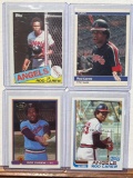 1982, 84, 85, 91 Topps and Fleer Rod Carew