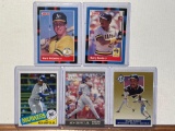 Lot of 5 cards including McGwire, Bonds and Griffey Jr