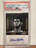 2013 PANINI PINNACLE KAREEM ABDUL - JABBAR NM AUTOGRAPHS PSA 8