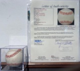 Kirby Puckett Autographed Baseball with JSA COA