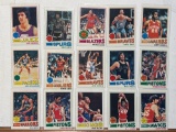 Lot of 15 1977 Topps Basketball- very clean