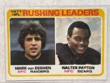 1978 Topps Rushing Leaders Walter Payton and Van Eeghen