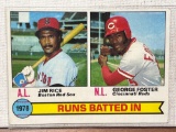 1979 Topps RBI Jim Rice and Foster