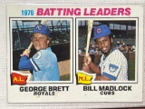 1977 Topps Batting Leaders Brett and Madlock