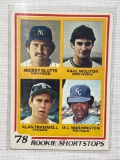 1979 Topps Rookies Klutts, Molitor, Trammell. and Washington
