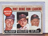 1968 Topps Home Run leaders Yastrzemski, Killebrew and Howard