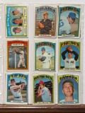 Lot of 18 1972 Topps baseball cards see all pics for all cards