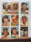 Lot of 9 1961 plus baseball cards