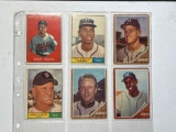 Lot of 6 1961 plus baseball cards