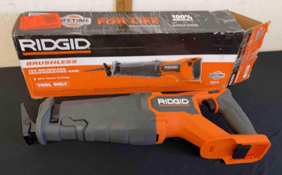 Ridgid 18V Brushless Reciprocating Saw (tested works)