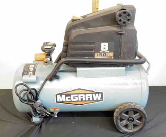 McGraw 8 Gallons Air Compressor 150max psi (tested works)