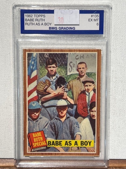 1962 TOPPS BABE RUTH RUTH AS A BOY BMG 6