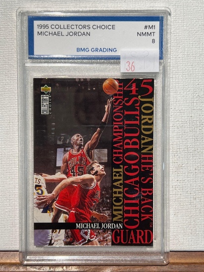 1995 COLLECTORS CHOICE MICHAEL JORDAN BMG 8