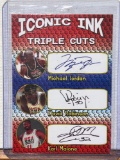 Iconic Ink Jordan, David Robinson and Malone facsimile auto