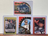 Lot of 4 Dale Earnhardt Cards