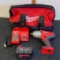 Milwaukee M18 1/2? high torque impact kit (tested/works)