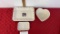 Longaberger Pottery spoon rest, heart dish and serving tray