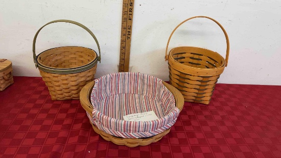 Longaberger round serving Basket liner 2004 and more