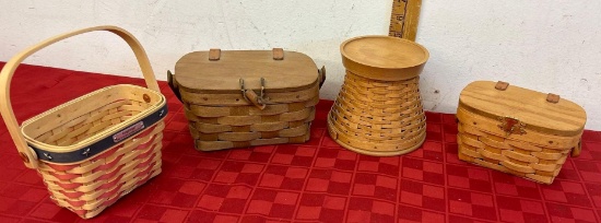 Longaberger Woven pedestal base basket