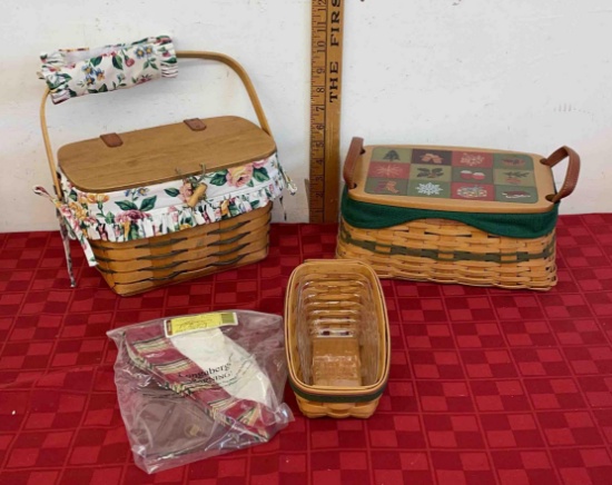 Longaberge 2002 Christmas tradition basket and more baskets