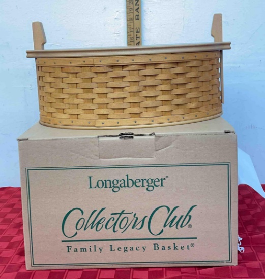 Longaberger collector club family legacy basket