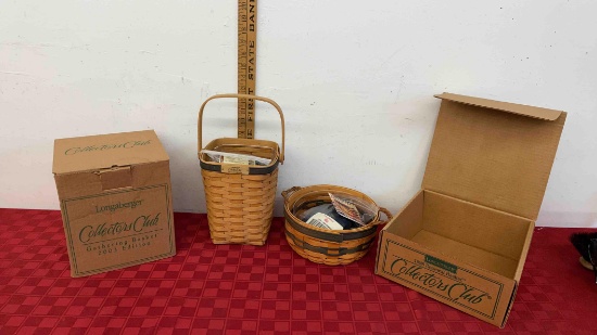 Longaberger Basket Collector club 2003 -1998 Edition