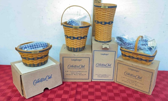 Longaberger Basket , Collector club J.W. collection miniature 2000?S Edition